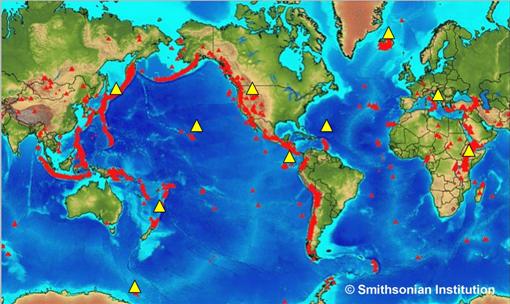 Geological Society - Volcanoes Around The World